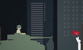 FETÖ'nün darbe girişimine karşı Türk halkının tepkisini gösteren animasyon