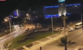 Marmaris'teki otele helikopterlerin asker indirme anı