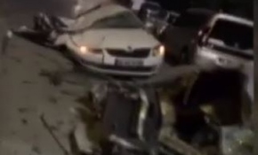 Ankara’da tanklarla ezilen araçlar