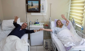 Şehit olduğu haberini TV'de duyan kadın hastanede tedavide