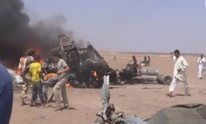 Suriye'de Rus helikopteri düşürüldü