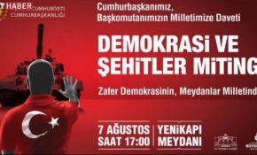 Demokrasi ve Şehitler Mitingi