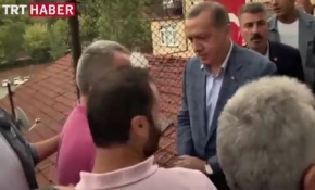 Cumhurbaşkanı Erdoğan'dan şehit ailesine taziye ziyareti
