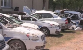 Darbe girişiminde hasar gören araçlar