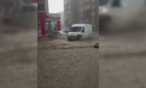 Erzurum'da sel