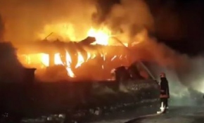 Konya'da sanayi sitesinde yangın