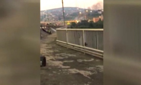 Köprü ayağına sığınanlara ateş edilme anı