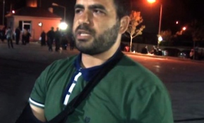 Yarasını unutup ağır yaralının yardımına koştu