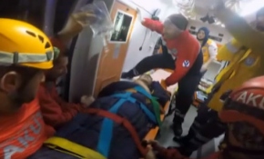 Kaçkarlar'da yaralanan genç için 33 saatlik çalışma