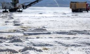 Su ekip tuz biçiyorlar