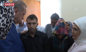 Cumhurbaşkanı Erdoğan, terör saldırısında hayatını kaybedenlerin ailelerine taziyelerini iletti