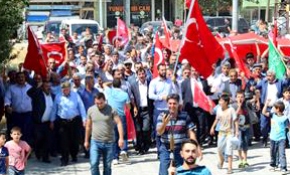 Teröre lanet yürüyüşü