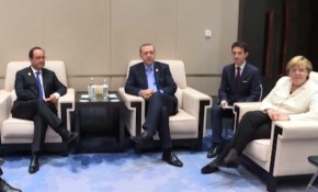 Cumhurbaşkanı Erdoğan, Merkel, Hollande ve Renzi ile görüştü