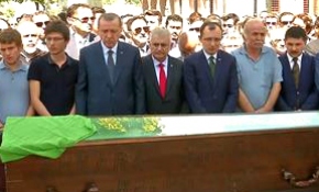 Erdoğan ve Yıldırım, Taciser İçyer'in cenaze törenine katıldı