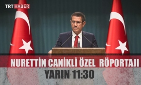 Nurettin Canikli TRT'ye konuk olacak