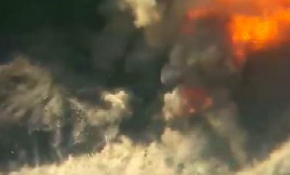 Bomba yüklü kamyonun imha edilme görüntüleri