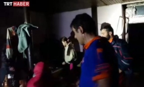 Trabzon'da AFAD ekiplerinin kurtarma çalışması