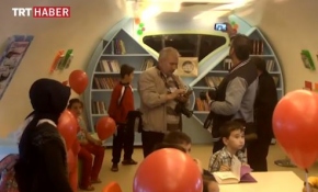 Çankırı'da "uçak kütüphane" açıldı
