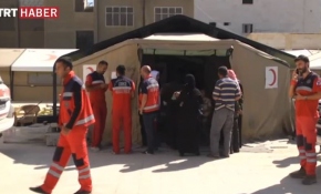 Okul binası hastaneye dönüştürüldü