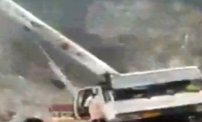 Vinç böyle devrildi