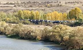 Yük treninin geçişi sırasında patlama