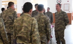 Genelkurmay Başkanı Orgeneral Akar askerlere hitap etti