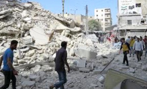 Halep'te yerleşim alanına saldırı