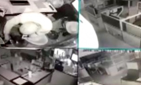 Hırsızlık anı güvenlik kamerasına yansıdı