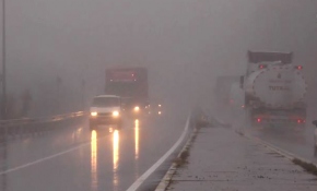 Bolu Dağı'nda sis ve sağanak