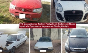 Bombalı saldırıda kullanılacağı değerlendirilen 5 araç ele geçirildi