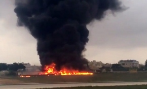 Malta'da uçak kazası