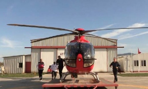Hava ambulans ekibinin zamanla yarışı