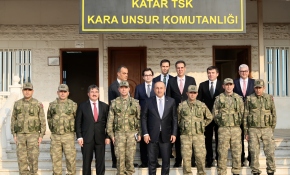 Çavuşoğlu, TSK Kara Unsur Komutanlığı'nı ziyaret etti