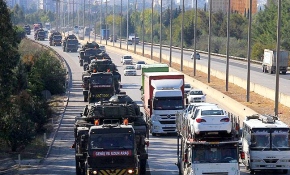 Sınıra tank ve zırhlı araç sevkiyatı