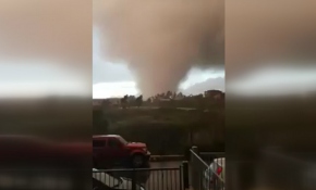 İtalya'da ki hortum böyle görüntülendi