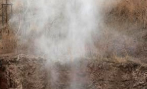 Başkentray çalışması sırasında doğalgaz borusu delindi