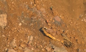 Siirt'te maden ocağındaki heyelan böyle görüntülendi