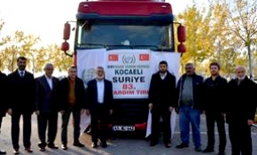 83. yardım tırı, Suriye'ye gitmek üzere yola çıktı