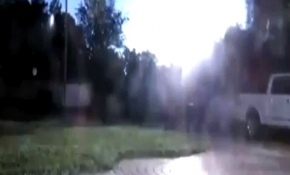 Meteorun düşme anı kamerada