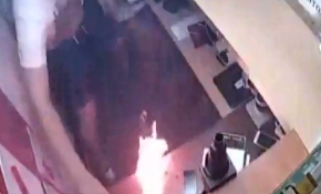 Telefon bataryası böyle patladı