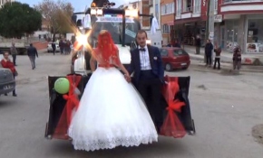 Damat kepçe operatörü olunca