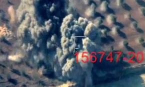 El-Bab'da DEAŞ hedeflerinin vurulma anı