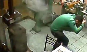 Soba bomba gibi patladı