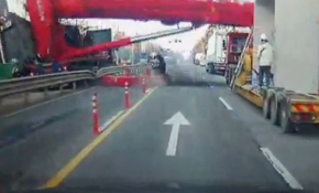 Vinç böyle devrildi