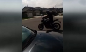 Yeni motorunu denerken...