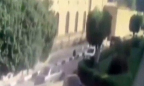 Katedraldeki patlama anı