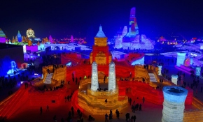 Çin'de ''Uluslararası Buz ve Kar Festivali''