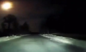 Meteor geceyi böyle aydınlattı