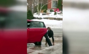 Buz üzerinde zor anlar