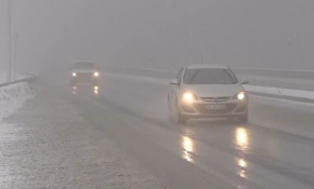 Bolu Dağı'nda kar yağışı